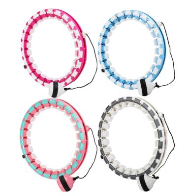 China Smart Polynesian Dance Smart Weight Hoola Detachable Ring Hoop For Adults Fitness Exercise Sports Adjustable Circles for sale