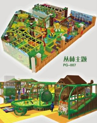 China Indoor soft playground in fantasy colors design and games for kids in forest theme for sale