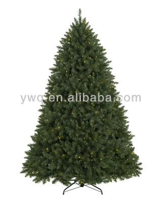 China In door use PE with PVC Christmas tree with lights for sale