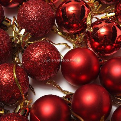 China Shinny/covered with powder /glass/bubble christmas decoration 6cm plastic christmas balls for sale