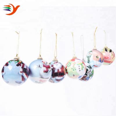 China Christamas Home Decoration Personalized Styrofoam 8cm Painted Christmas Ball Ornaments Volume for sale