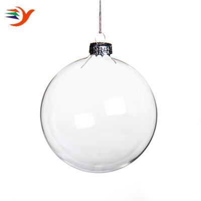 China Christamas Home Decoration Wholesale High Quality Cheap Indoor Clear Glass Ball Christmas Tree Ornament for sale