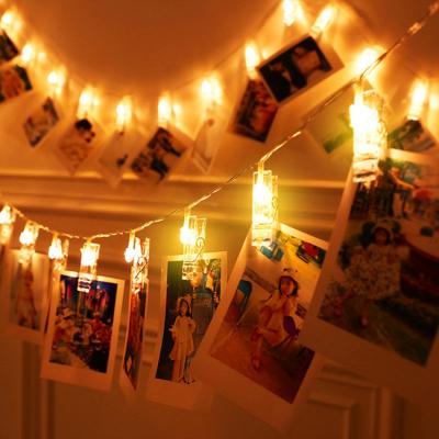 China Fairy Christmas Indoor Wedding Lights Outdoor Christmas Tree Decoration Light Glitter Photo Slide Sling String for sale