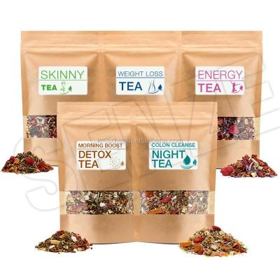 China Factory Wholesale 100% Detox Teatox Decaf Herbal Lean Tea Pyramid Nylon Tea Bag for sale