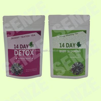 China Customized Caffeinated Morning Herbal Boost & Night 14 Day Cleanse Detox Blend Tea for sale