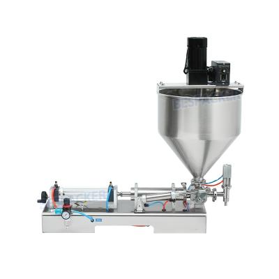 China Bespacker G1WTD-1000M Pneumatic Liquid Food Filler Paste Peanut Butter Chili Sauce Filling Machine For Food Stir Mixing for sale