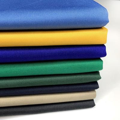 China Lot Shrink-Resistant T/C Stock Twill Woven Plain Dyed Fabric For Workwear School Uniform Textile Fabrics for sale