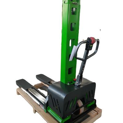 China Hotels Sharefer 500kg 700kg 800kg 1000kg Semi Electric Portable Self Stacker Pallet Lifter for sale