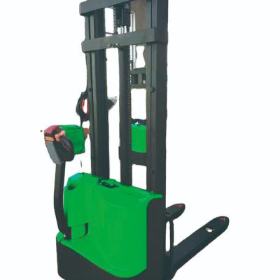 China Garment Shops Capacity 1.5 Ton 1500kg Semi Full Automatic Electric Pallet Stacker Lifting 1.6m To 3m ES-15P for sale