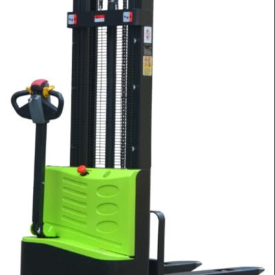 China Garment Shops 1200kg 1500kg Battery Operated Electric Mini Pallet Stacker With Single Mast 1.6m 3m for sale