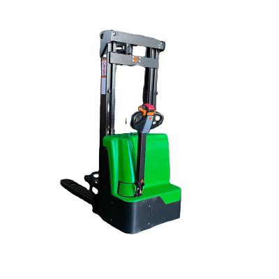 China Garment Shops Sharefer Factory Used Pedestrian Type Electric Pallet Stacker Double Door Load Capacity 1600kg 1.6ton for sale