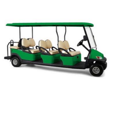 China Sharefer 8 passenger 4x4 6+2 seaters electric tourist car golf cart with 72V 4KW battery 3900*1200*1900mm for sale