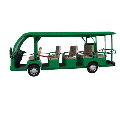 China Sharefer 2021 high quality 14 seaters passengers 72V 4 wheel rain covered AC/DC MOTOR color option electric golf cart on sale 5220*1500*2010mm for sale