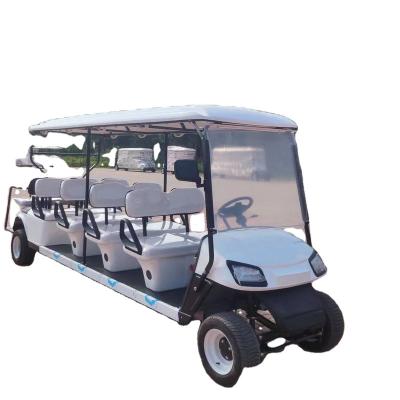 China Sharefer 2021 8 Passengers Battery Operated Solid Car 72V 3.5kw 4 Wheel Electric Vintage Sightseeing Golf Cart 3900*1200*1900mm for sale