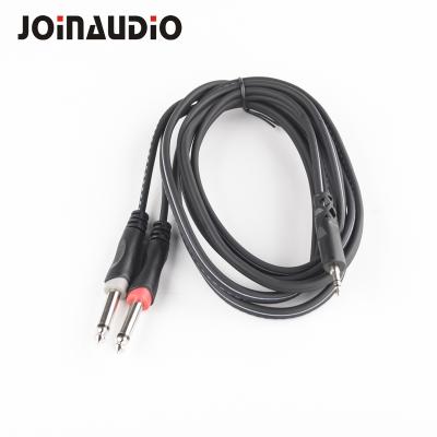 China 6.35mm Audio Stereo To 2*6.35mm Plug OEM Mono Braid Shield Guitar Cable Bulk Instrument for sale