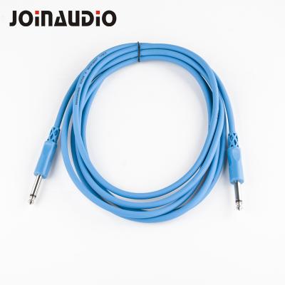 China 10inch 3mts Audio Stock Effect Pedal Colorful Cables Instrumentation Audio Cable Guitar TS Mixer Cable (FGC26) for sale