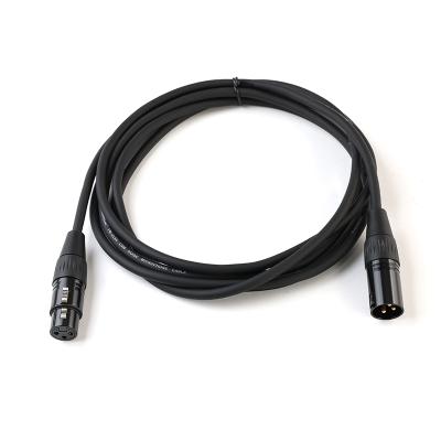 China High Quality Durable Microphone Mic Cable Balanced Cord 3-Pin XLR Male To Female Patch Mic Cable for sale