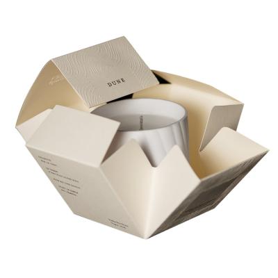 China Recycled Materials Manufacturers Supply High Grade Scented Candle Boxes Custom Candle Box Packaging for sale