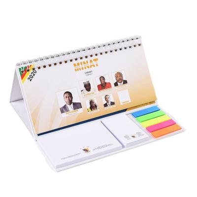 China Table Calendar Factory Customized 2022 Desk Calendar Color Sticky Note Calendar for sale