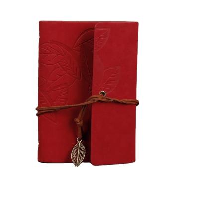 China paper & Leather Cardboard Loose Leaf Notepad Supports LOGO Customization and Stock Sheet Strap Pendant Notebook for sale