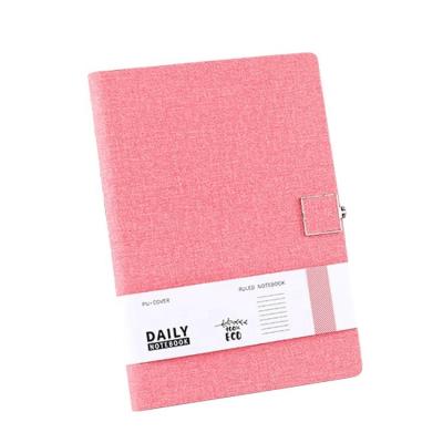 China Custom Printed Canvas Cloth Diary Book Cover Diary Hard Cover Diary Cloth Notebook With Book Sleeve A5 for sale