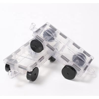 China 2pcs ABS Educational Plastic Mntl Building Toy Kids Toy Tile Building Block Car Toy Brick Magnetic Block For Children for sale