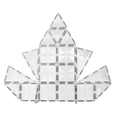 China Building Toy ABS 120pcs MNTL Plastic Transparent Star Tiles Magnetic Toy Blocks Magnetic Blocks For Kids for sale