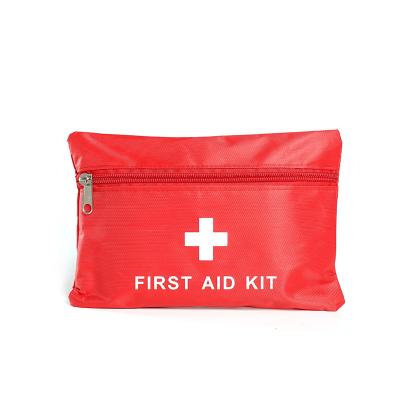 China Convenient Emergency Kit Bag for Outdoor Camping Medical Sports, Office, Custom Logo Polyester Travel Survival First Aid Mini Home for sale