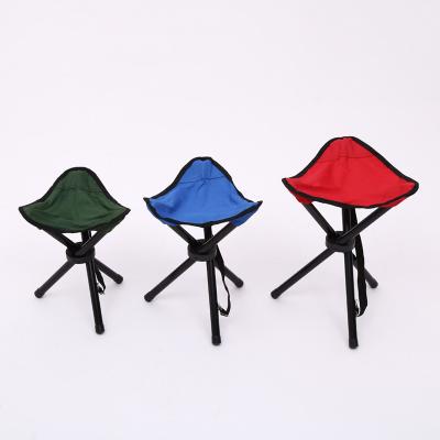 China Easy Traditional Mini Adjustable Folding Carry Three Legs Fishing Stool Portable Metal Handle Carry Raising Camping Chairs for sale