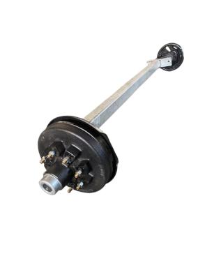 China Touring Car Round Semi Trailer Axle Trailer Axle with Electric Brakes for sale