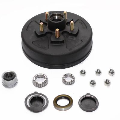 China Trailers Manufacturer Of 3.5k Lbs 10 Inch Rv Trailer Brake Hub And Drum 10' Electric Drum Brake Assembly With 5 Plgu 1/2-20 Press In Stud for sale