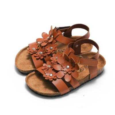 China New Style Bridesmaid Slippers Baby Beach Shoes Anti-slippery Cool Tide Summer Wear Children's Outdoor Cork Sandal for sale