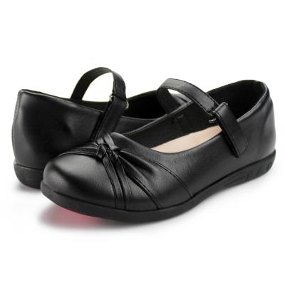 China New Lightweight Professional Mary Jane Girl School Shoes Flat Black Uniform Shoes for sale