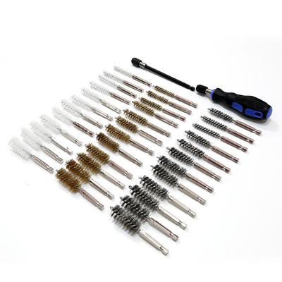 중국 38 Pcs Copper Tube Pipe Cleaner Rust Removal Polishing And Stainless Steel Wire Pipe Cleaning Brush 판매용