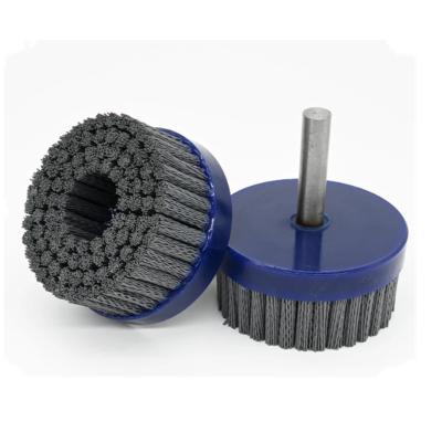 China Abrasive Wire Polishing Grinding Auto Parts Deburring End Brush for sale