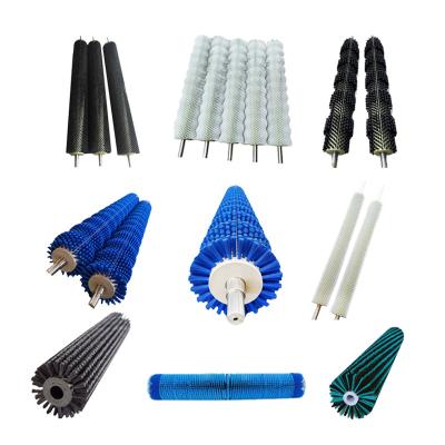 China Industrial Machine Nylon Cylindrical Cleaning Brush Roller Brush Customizable for sale