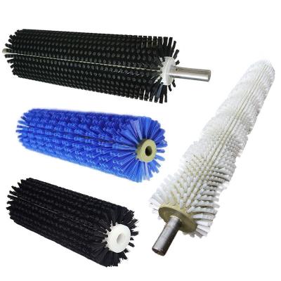 China Custom Size Industrial Nylon Brush Tufted Roller Brush for sale