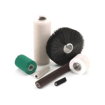 China Industrial Cleaning Coil Spiral Wound Roller Brushes for sale