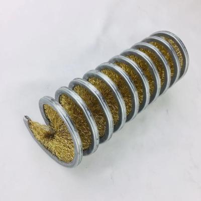 China Internal Wound Brush Spring Brush Copper / Brass Wire Spring Brush For Industry Metal Deburring for sale