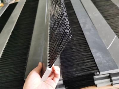 China PVC Board Brush Industrial Flocking Strip Brush Front Edge Water Brush for sale