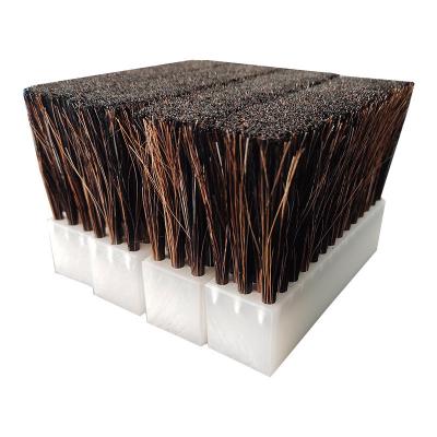 China Industrial custom HorseHair Cleaning Dust Plate Brush Strip Pp Brush For Cleaning for sale