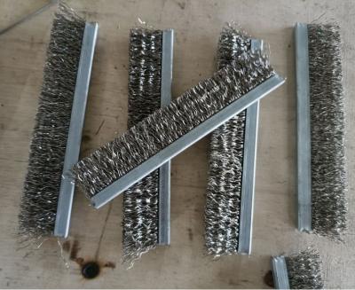 China Customized Stainless Steel Wire Strip Brush For Metal Polishing for sale