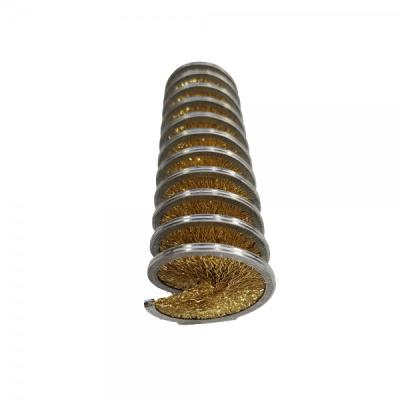 China Wire Descaling Inverted Brass Steel Wire Inward Coil Spiral Brush For Wire Rope Cleaning Rust Removal for sale