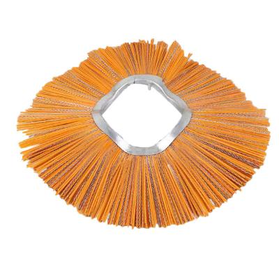 China Convoluted Accessories Sanitation Road Snow Sweeping Brush Wafer Sweeper Brush Road Sweeper Brush for sale