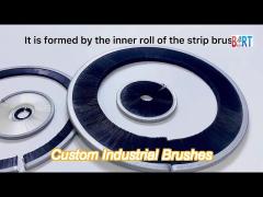 industrial custom circular nylon seal brush internal wound brush spiral brush