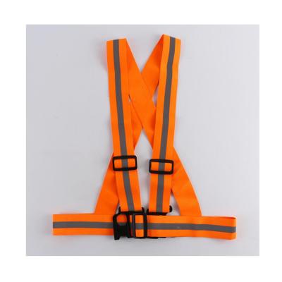 China Hot Selling Self-protective High Reflective Safety Vest Visibility Belt Adjustable Strap Work Reflective Vest for sale