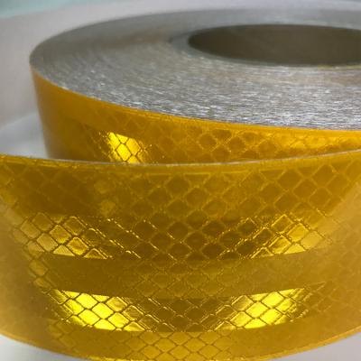 China Free Sample Luxury Fluorescent Yellow Reflective Tape Sticker Adhesive Transfer For Car for sale