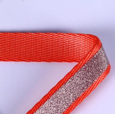 China Viable Colored Safety Nylon Reflective Tape Webbing Safety Customized Reflective Fabric Webbing for sale