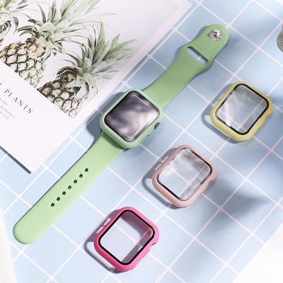 China 3D Finger Proof Curved Full Glue For Apple Watch Tempered Glass Screen Protector, For iwatch Series 7 Screen Protector for sale