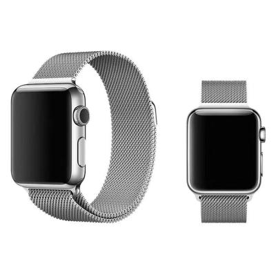 China Wholesale Price Apple Watch Strap Durable Magnet Milanese Loop Mesh Watch Bands For iWatch 4 3 2 1 Custom Apple Watch Bands Series for sale